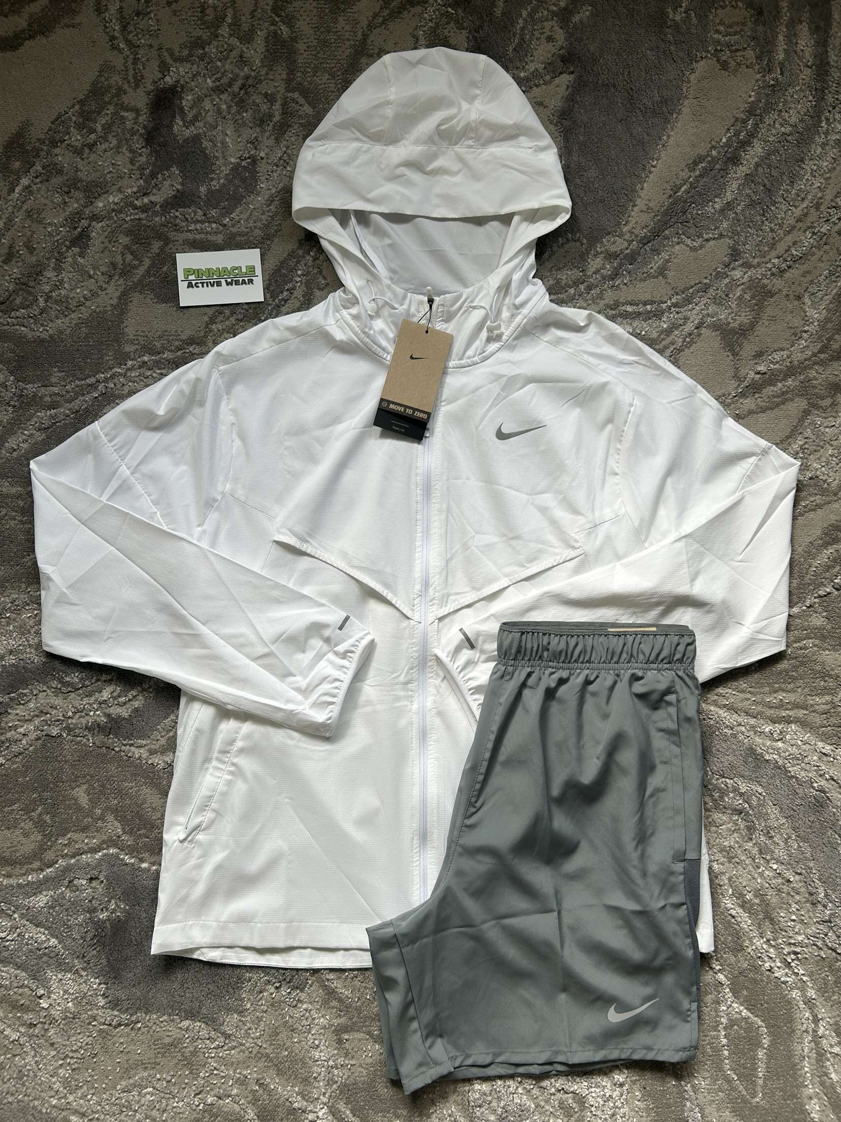 Nike 2 Piece Windrunner Set “White & Grey”