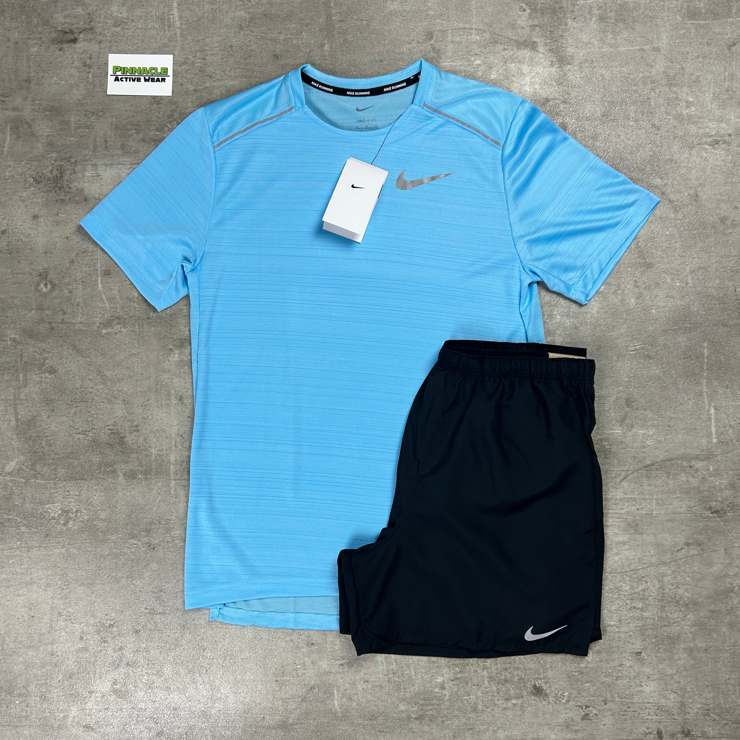 Nike Miler Shorts Set ‘University Blue / Black’